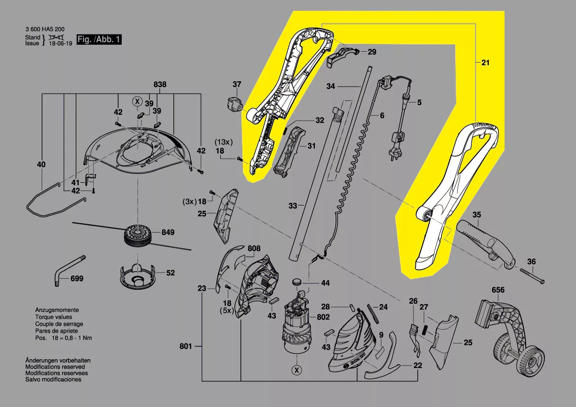 Poignée réf. 2 609 005 935 Bosch